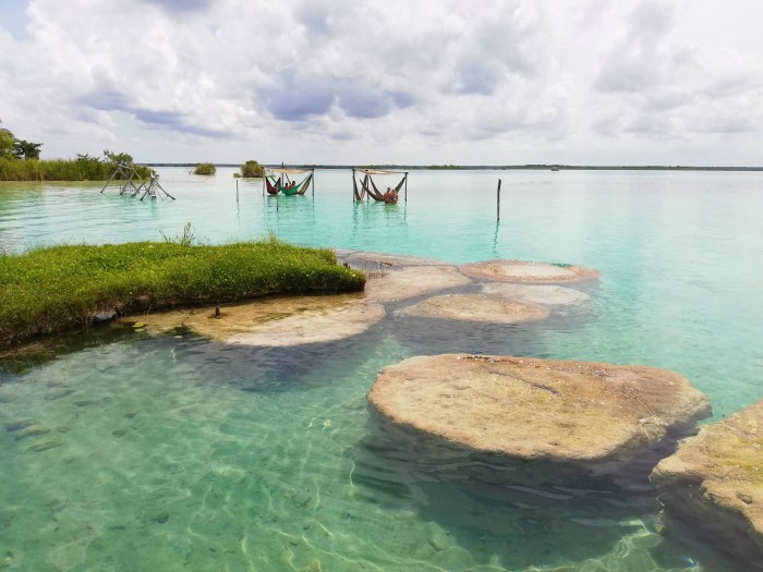 Bacalar lagoon cenote aerea messico riviera tulum mehika pueblos magicos fuco heaven jukatan ritardo sudamerica acque chiare ravbar potovanja